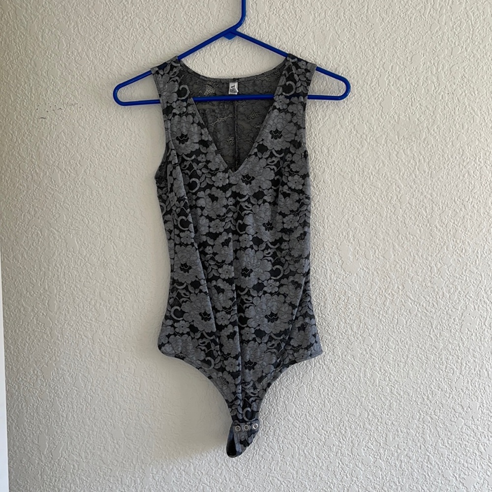 Gorgeous Sheer Designer Lace Bodysuit